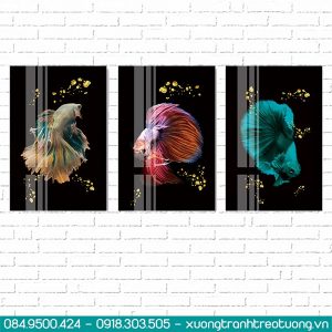 tranh kính con cá 2