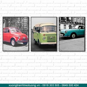 bộ tranh ô tô cổ điển
