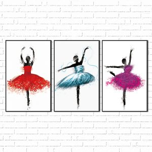 tranh cô gái vũ điệu sắc màu