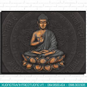 tranh đức phật ghép 5 tấm
