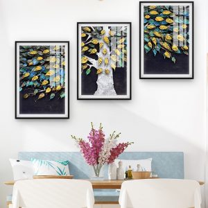 tranh kính 3d cây tài lộc