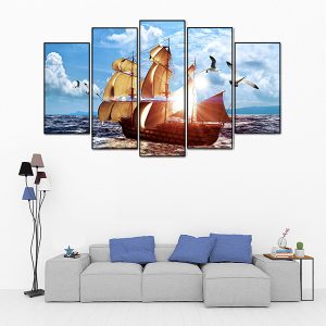 tranh con thuyền thuận buồm xuôi gió