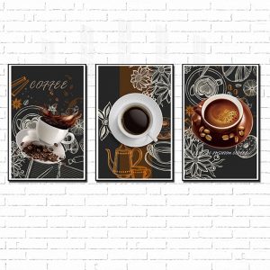 tranh treo tường những cốc cafe