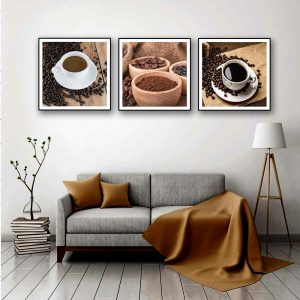 tranh canvas tách cà phê