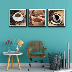 tranh canvas tách cà phê