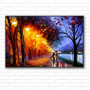 tranh canvas sơn dầu làng quê vn