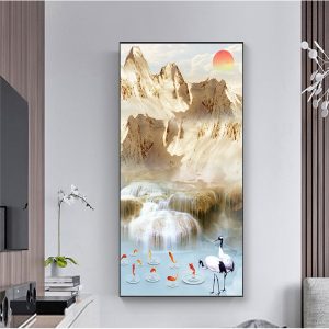 tranh sơn thuỷ khổ dọc