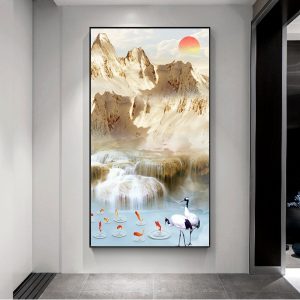 tranh sơn thuỷ khổ dọc