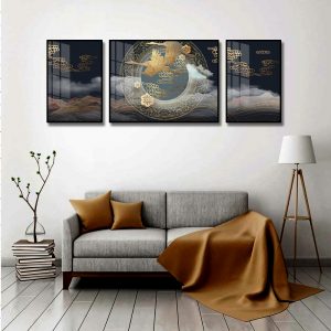 BỘ tranh kính hồng hạc