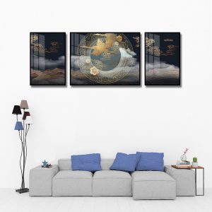 BỘ tranh kính hồng hạc