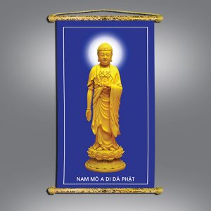 tranh phật nẹp sáo gỗ