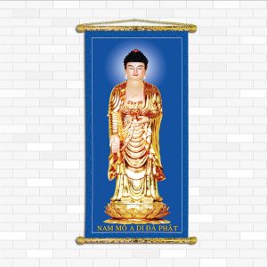 tranh phật nẹp sáo gỗ