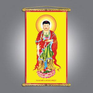 tranh phật nẹp sáo gỗ