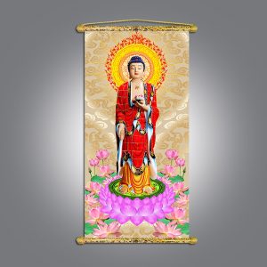 tranh phật nẹp sáo gỗ