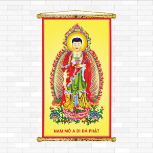 tranh phật nẹp sáo gỗ