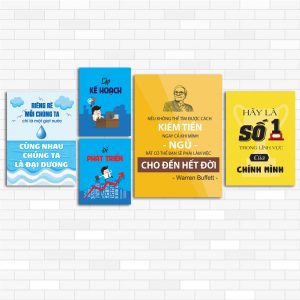 combo tranh văn phòng