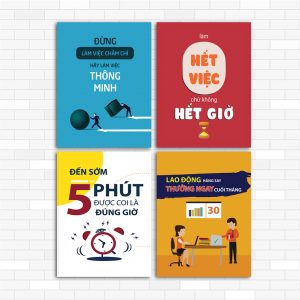 set 4 tranh văn phòng