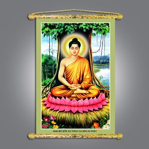 Tranh canvas bổn sư thích ca mâu ni phật