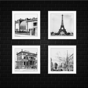 tranh canvas 4 tấm