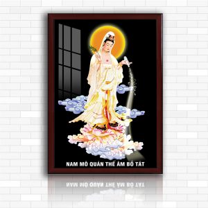 tranh đèn quan thế âm bồ tát