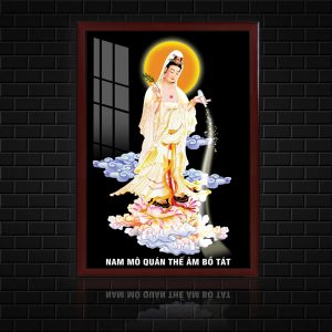 tranh đèn quan thế âm bồ tát