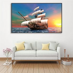 tranh biển thuận buồm xuôi gió sv257