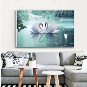 tranh đôi thiên nga