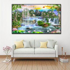 tranh phong thủy sông núi