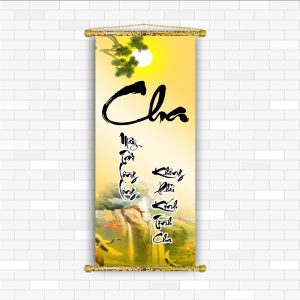 Tranh thư pháp cha mẹ