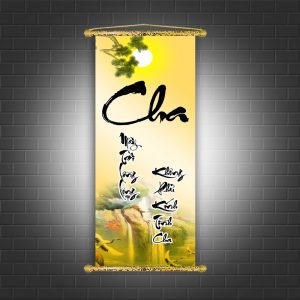 Tranh thư pháp cha mẹ