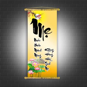 tranh chữ thư pháp gia đình