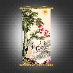 tranh canvas thư pháp tri ân
