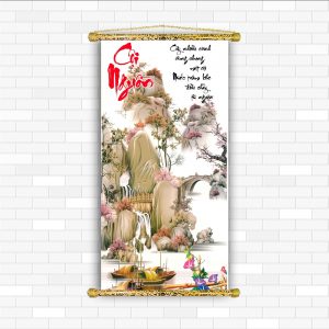 tranh canvas thư pháp cội nguồn