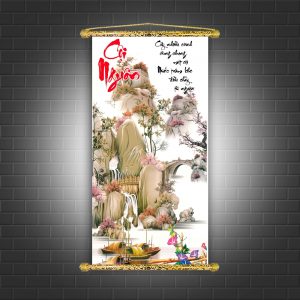 tranh canvas thư pháp cội nguồn