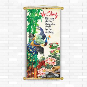 tranh canvas thư pháp vợ chồng