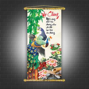 tranh canvas thư pháp vợ chồng