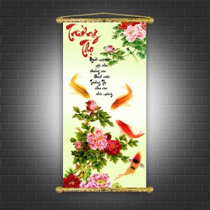 tranh chữ thư pháp trường thọ