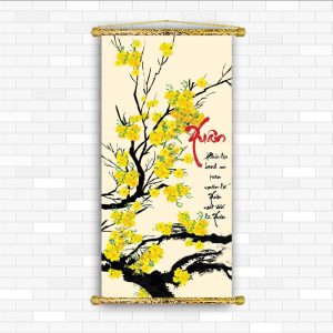 tranh thư pháp tết 2021