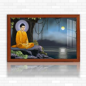 tranh kính đức phật thích ca dưới cây bồ đề