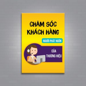 tranh động lực chăm sóc khách hàng...