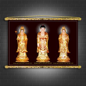 tranh tây phương tam thánh T301