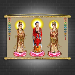 tranh tây phương tam thánh