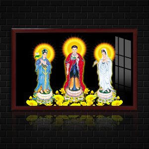 tranh điện tây phương tam thánh
