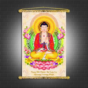 tranh dược sư lưu ly quang phật d512