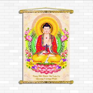 tranh dược sư lưu ly quang phật d512