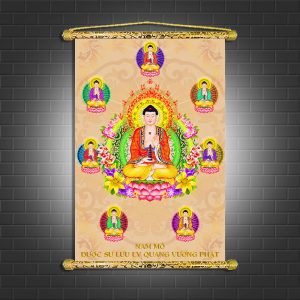 tranh dược sư lưu ly quang phậtd5131