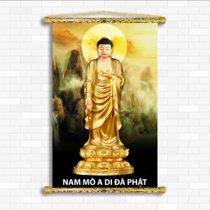 tranh canvas nep go phat a di da a1065