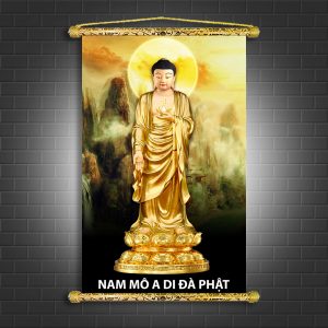 tranh canvas nep go phat a di da a1065