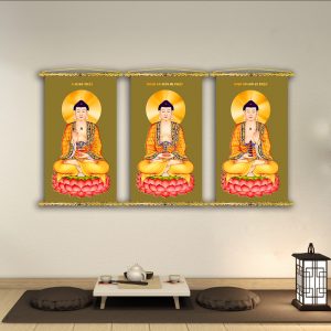 Bộ tranh tam thế phật T3091