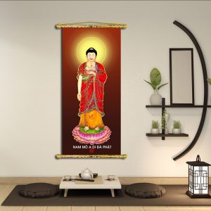 tranh liễn phật giáo tranh phật a di đà 1077